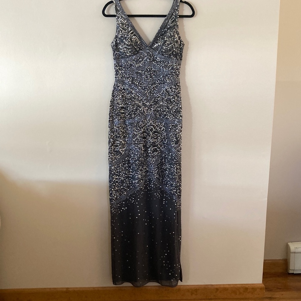 Aidan Mattox Beaded And Sequin Gown - image 1